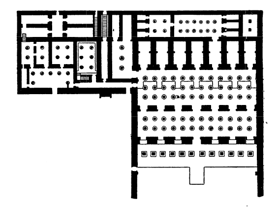 Абидос. Храм Сети I. План