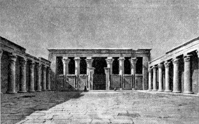 Эдфу. Храм Гора. Двор с видом на входной зал