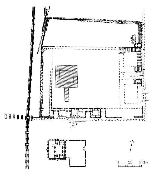 Вавилон. Священный участок храма Мардука, VII—VI вв. до н. э. План