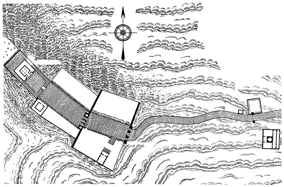 Храмовый комплекс Сейя-Си в Джебель-Хауране, I в. до н. э. — II в. н. э. План