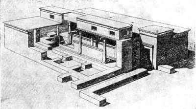 Бет-Шан. Южный храм. XII в. до н. э. (реконструкция)