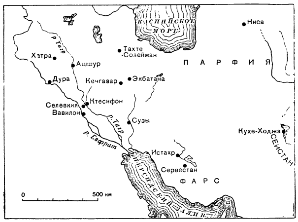 Карта Парфии
