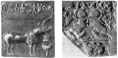 Мохенджо-Даро. Печати с рельефными изображениями