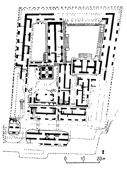 Паленке, VII в. 2 — план дворца