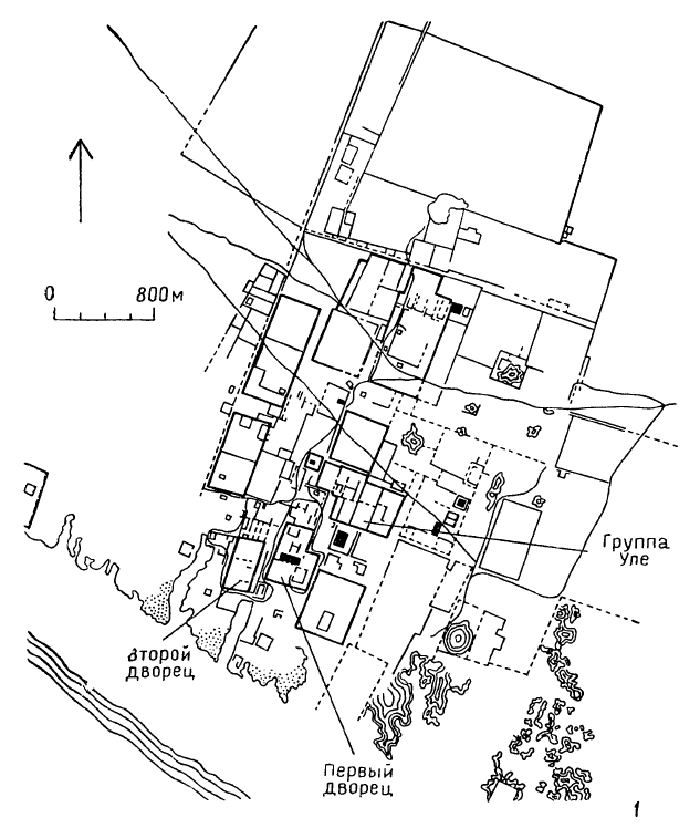 Чан-Чан, XIII—XV вв. 1 — план города