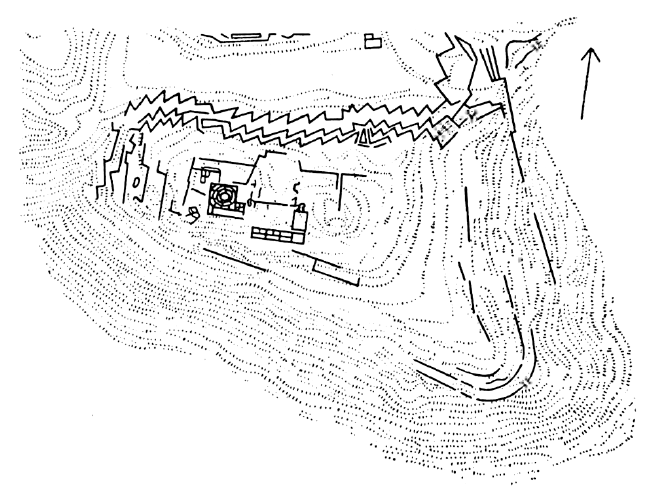 Саксахуаман. Крепость, середина XV в. План