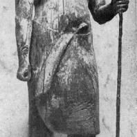 Статуя царевича Каапера из его гробницы в Саккара. Дерево. V династия. Середина 3 тыс. до н. э. Каир. Музей
