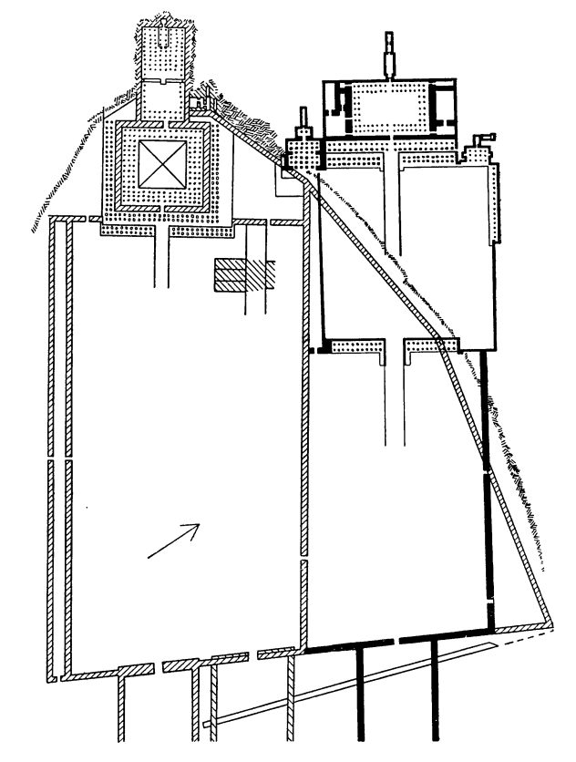 Дейр-эль-Бахри. Комплекс заупокойных храмов. Генеральный план