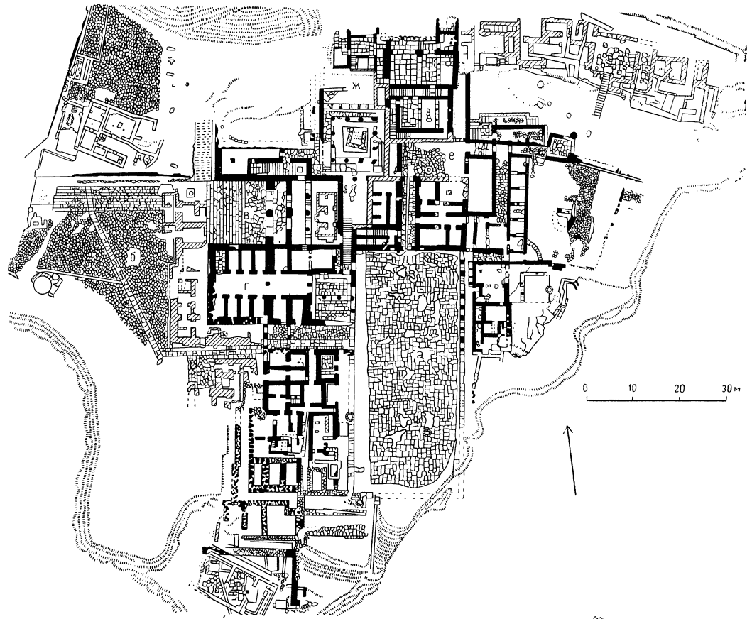 Фест. Дворец, XX—XVI вв. до н. э. План