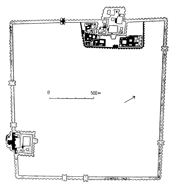 Дур-Шаррукин. План города, 712—707 гг. до н. э.