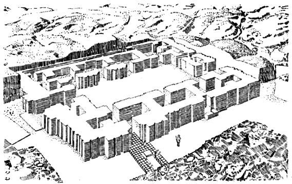 Вавилон. Храм Эхаттутила, VI в. до н. э. (реконструкция)