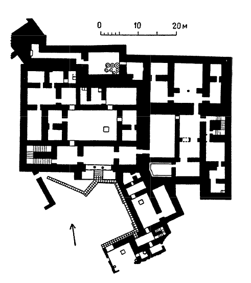 Алалах (современная Ачана). Дворец Никмепа, XV в., до н. э. План