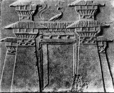 Чанъань Рельеф с изображением городских ворот, II в. до н. э.