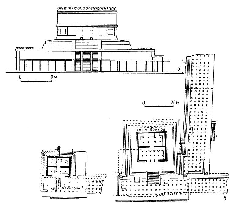 Чичен-Ица. 5 — храм Воинов, XIII в.