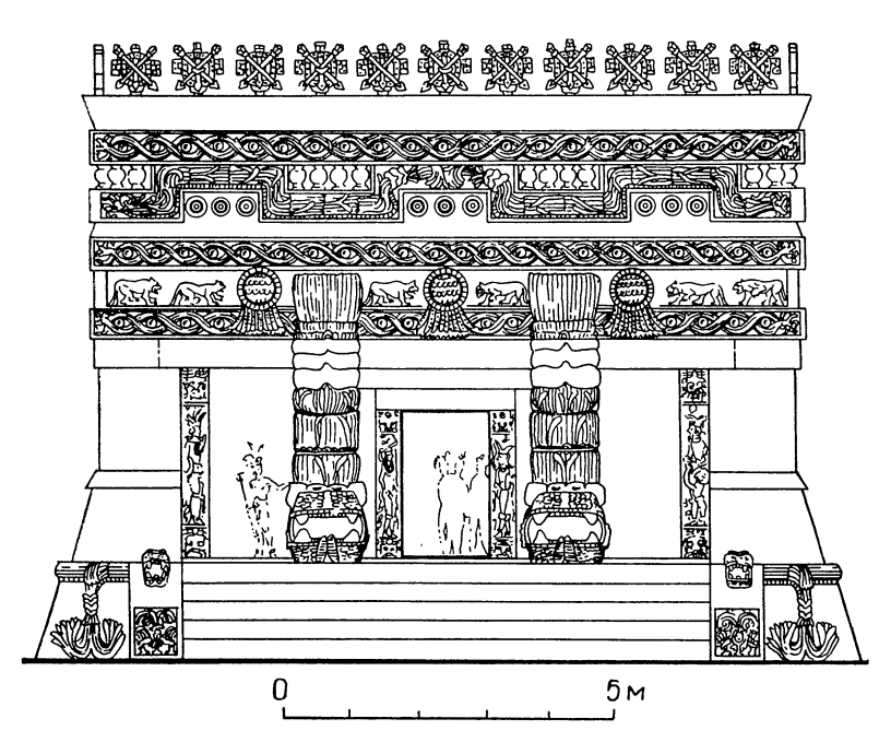 Чичен-Ица. Храм Ягуаров, XIII в.; фасад