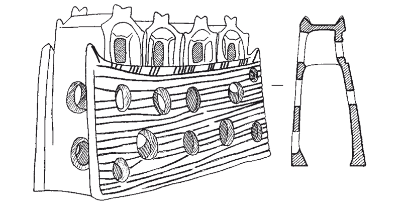 Модель «храма» или модель, изображающая многослойное поселение? Кэсчиоареле, Румыния (по Dumitrescu H. 1961)