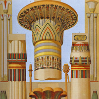 Особенности стиля египетской архитектуры. Египетский ордер. Стилевые особенности египетских колонн