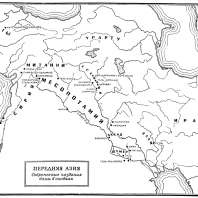 Карта: Передняя Азия (4 - начало 3 тысячелетия до н.э.)