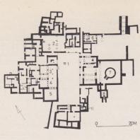 План дворца в Като Закро, Крит