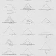 Разрез пирамиды эпохи Древнего царства (по Гринселле)